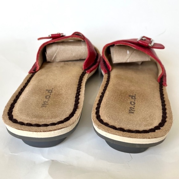 m.o.d Red lLeather Sandals - Picture 4 of 5